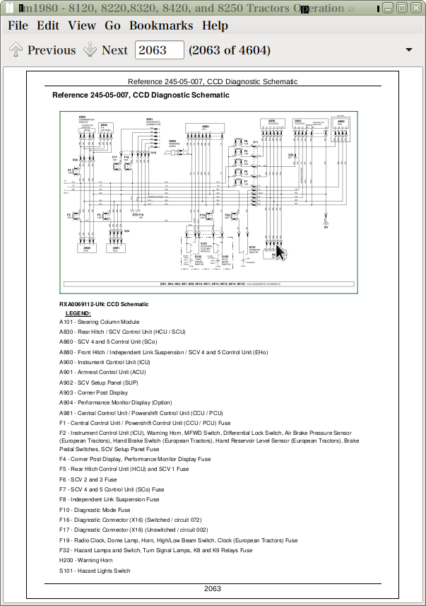 John Deere Tractors 8120, 8220, 8320, 8420 & 8520 Diagnosis and Tests Service Technical Manual
